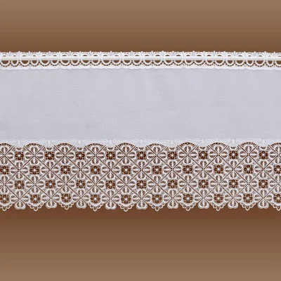 Spitzengardine Marsilia 40 cm hoch aus Plauener Spitze weiß