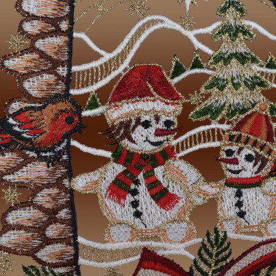Fensterhänger mit Schneemännern Detailbild