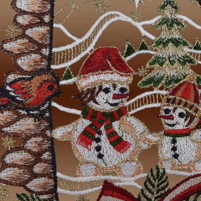 Fensterhänger mit Schneemännern Detailbild