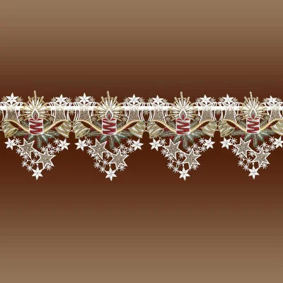 Feenhausgardine Adventskerze Musterbild