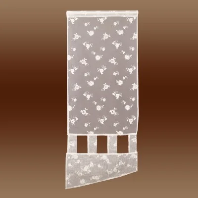 Flächengardine Jolina mit zarter Stickerei lange Variante