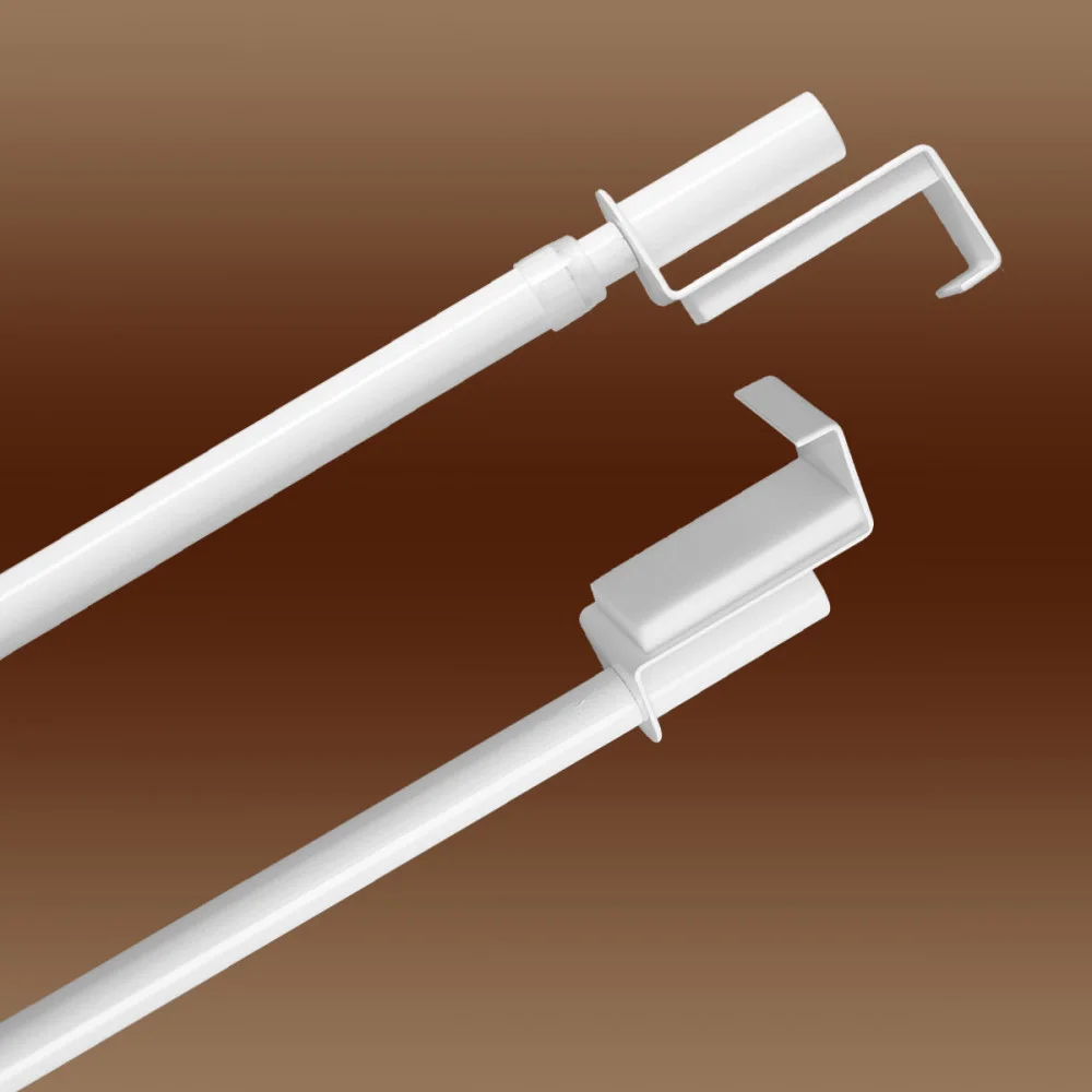 Spannstange Gardinenstangen Nenette weiß Zylinder Durchmesser 9mm