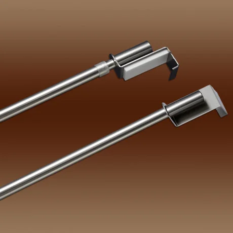 Spannstange Gardinenstangen Nenette edelstahlfarben Zylinder Durchmesser 9mm