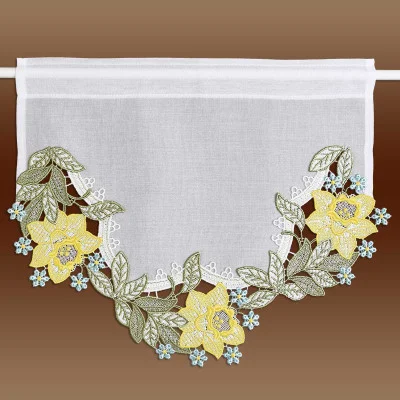 Mini-Scheibenhänger Narzisse Plauener Spitze Musterbild