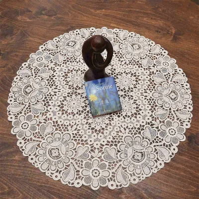 Runde Tischdecken Annegret 50 cm Dekobeispiel