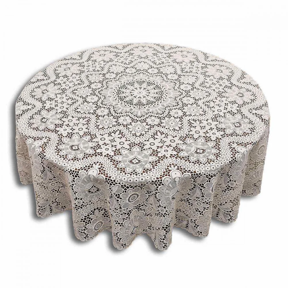 Runde Spitzendecke Annegret aus Plauener Spitze