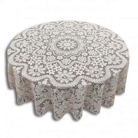 Runde Spitzendecke Annegret aus Plauener Spitze