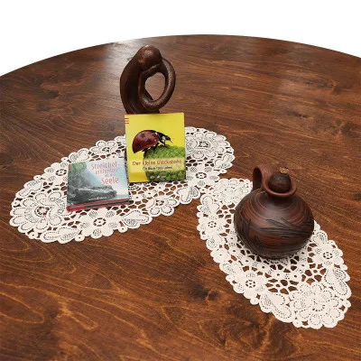 Kleines Tischdecken-Set Annegret rund Dekobeispiel