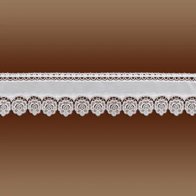 Feenhaus-Spitzengardine Ivy weiß Plauener Spitze Musterbild