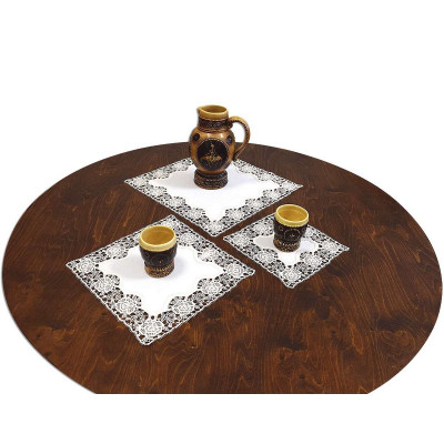 Kleines Tischdecken-Set Rena quadratisch Dekobeispiel