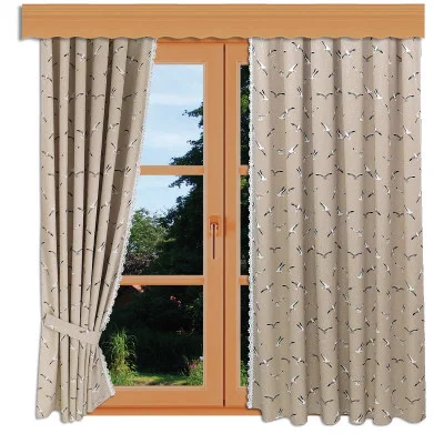 Übergardinen Ilma Möwe mit Plauener Spitze Dekobeispiel