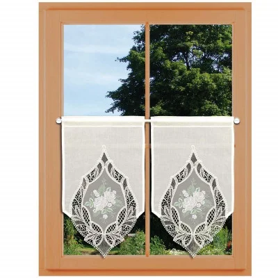 Landhaus-Scheibenhänger Rose Weiß-Grün Dekorationsbeispiel