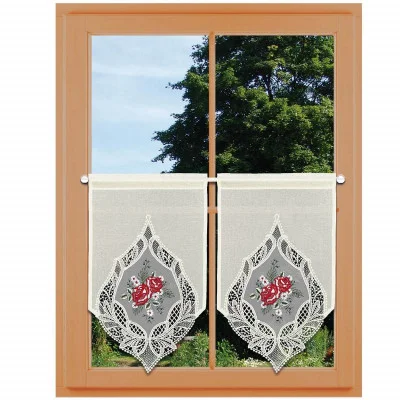 Landhaus-Scheibenhänger Rose Weiß-Grün Dekorationsbeispiel