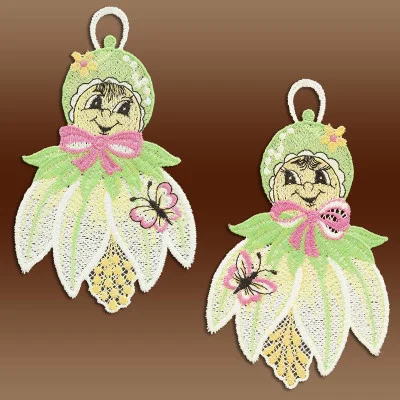 Fensterbilder Lilly und Tilly Blumenkinder Musterbild