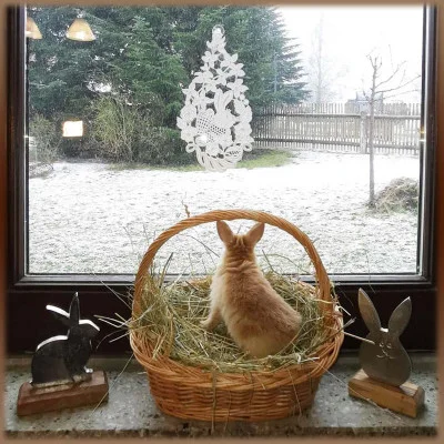 Frühlings-Deko mit Häschen