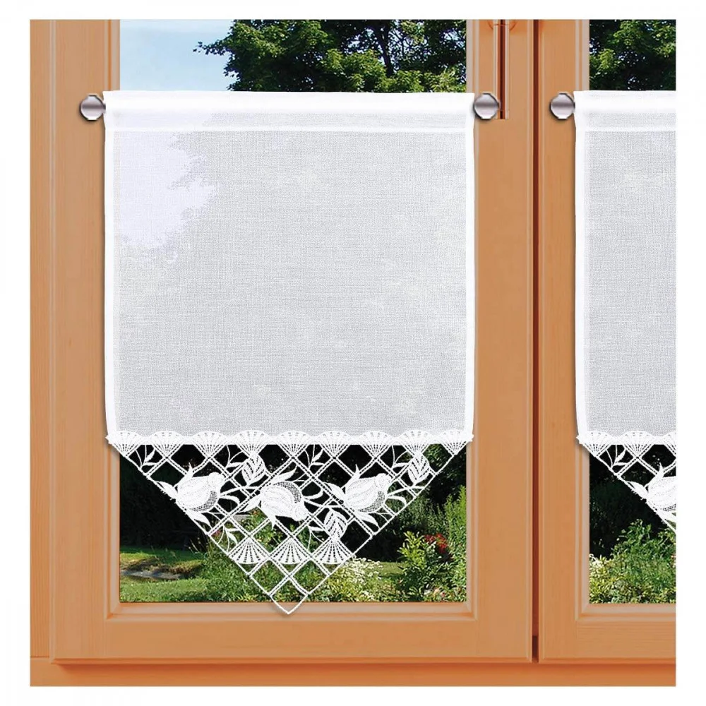 Spitzen-Scheibenhänger Anja Plauener Spitze weiß