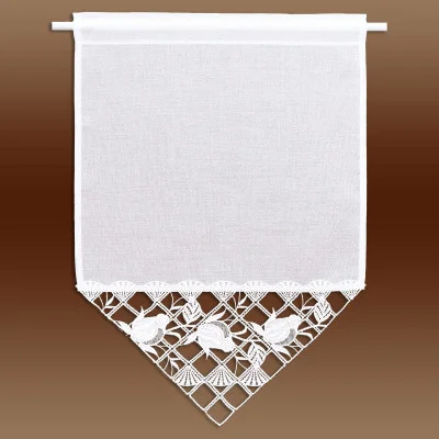 Fensterdeko Anja Plauener Spitze in weiß