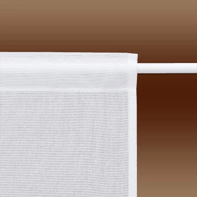 Scheibengardine Anja Plauener Spitze weiß Darstellung der Aufhängung