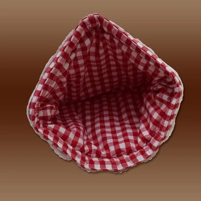 Teewärmer Kannenwärmer rot-weiß-kariert Serie Helena mit Spitze Kaffewärmer