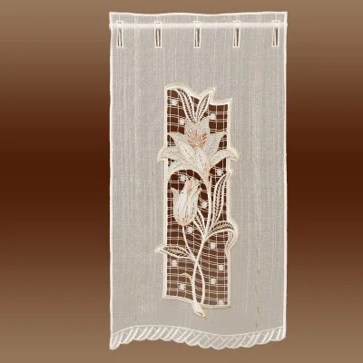 Scheibenhänger Regina lachs französicher Landhausstil einzeln vor braunem Hintergrund