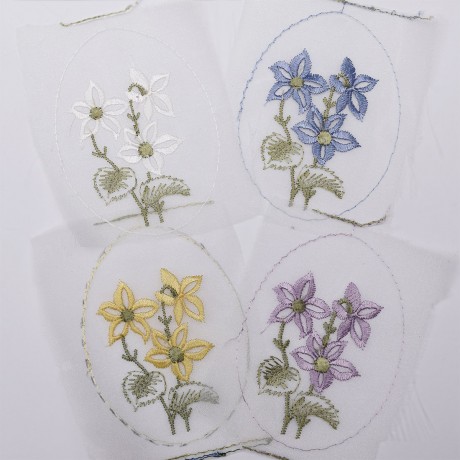 4 Organzabildchen Frühblüher