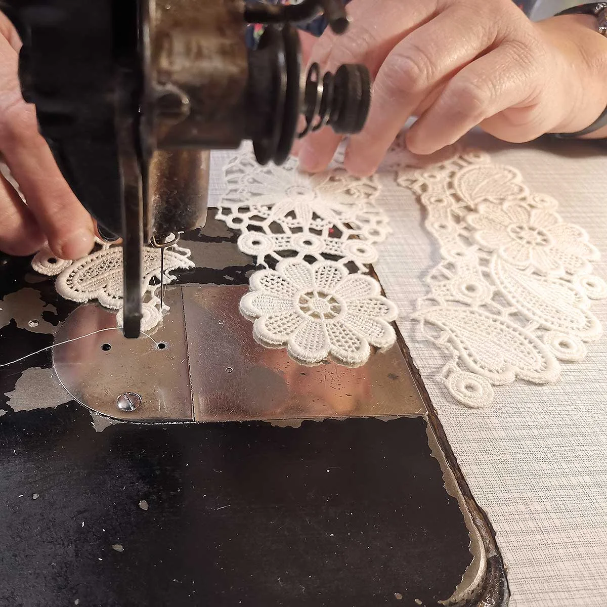 Herstellung Spitzendeckchen Annegret